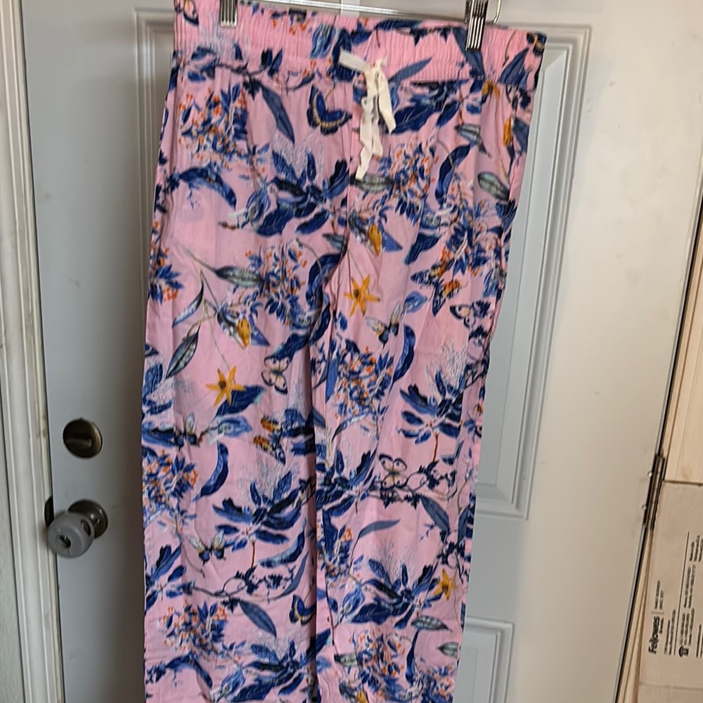 Floral Pink Women's Trousers S